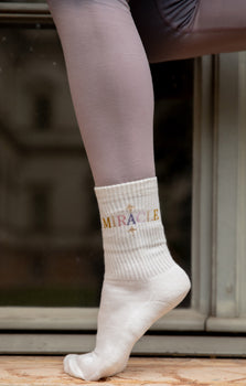 Yoga Sportsocken Miracle Stars Bio Baumwolle Ava - weiß | color:weiß | yoga damen socken miracle stars ava | bio baumwolle recyceltes polyester | sportsocken miracle stars | yoga damen socken nachhaltig