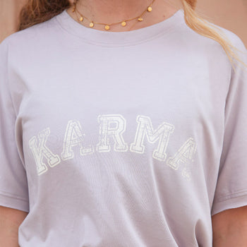 Yoga Boxy T-Shirt Karma Organic Cotton Tencel™ Sora - purple | color:lila | yoga damen boxy t-shirt sora | bio baumwolle tencel | t-shirt karma | yoga damen t-shirt nachhaltig