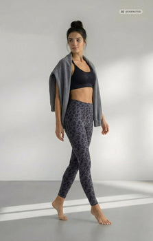Yoga Soft Leggings Leo Bio Baumwolle Luna - grau Yoga Soft Leggings Leo Bio Baumwolle Luna - grau – AI GENERATED / KI-GENERIERT