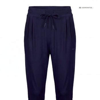 Yoga Basic Harem Pants 2.0 Bio Baumwolle Hanna - dunkelblau Yoga Basic Harem Pants 2.0 Bio Baumwolle Hanna - dunkelblau – AI GENERATED / KI-GENERIERT