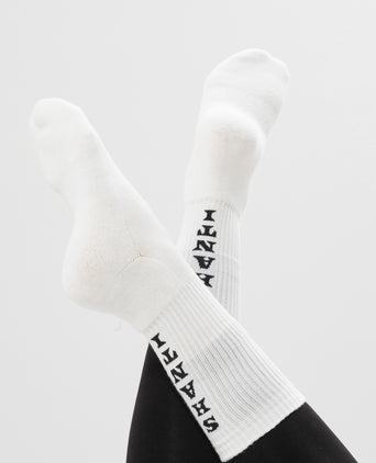 Yoga Sportsocken Shanti Shanti Bio Baumwolle Ava - weiß | color:weiß | yoga damen socken shanti shanti ava | bio baumwolle recyceltes polyester | sportsocken namaste | yoga damen socken nachhaltig