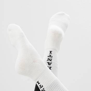 Yoga sports socks Shanti Shanti organic cotton Ava - white | color:weiß | yoga damen socken shanti shanti ava | bio baumwolle recyceltes polyester | sportsocken namaste | yoga damen socken nachhaltig