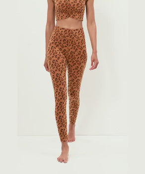 Leggings Leo Tencel™ organic cotton - brown | color:braun |yoga leggings leo braun bio baumwolle tencel