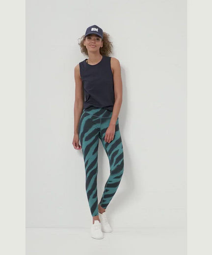 Leggings Flow Polyamid ♻️ - grün | color:grün |yoga sport leggings zebra grün