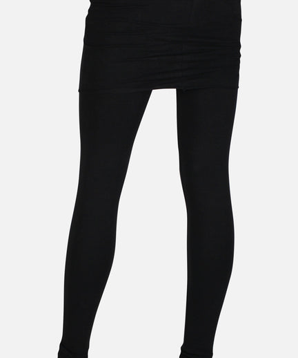 Basic Skirt Pants Bio Baumwolle - schwarz | color:schwarz |leggings mit rock schwarz baumwolle