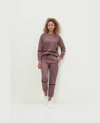 | color:rosa |yoga sweater keffiah rosa