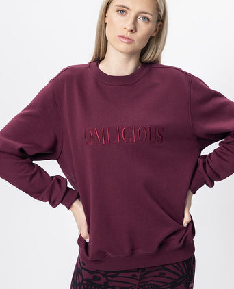 Sweater Omlicious Bio Baumwolle - rot | color:rot |yoga sweater om rot bio baumwolle
