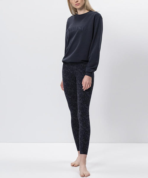 | color:blau |leggings leo blau bio baumwolle nachhaltig