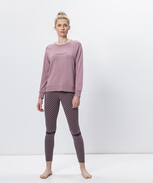 color:rosa |yoga leggings bio baumwolle keffiah rosa