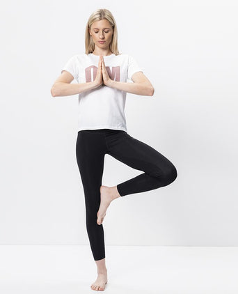 Basic Leggings Tencel™ Bio Baumwolle - schwarz | color:schwarz |schwarze yoga leggings tencel baumwolle |yoga kleidung