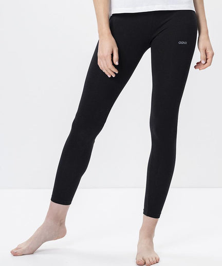 Basic Leggings Tencel™ Bio Baumwolle - schwarz | color:schwarz |schwarze yoga leggings tencel baumwolle |yoga kleidung
