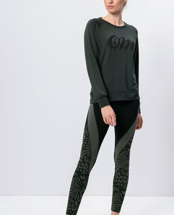 Lounge Sweater OM Tencel™ - grün | color:grün |yoga pulli OM lenzing grün