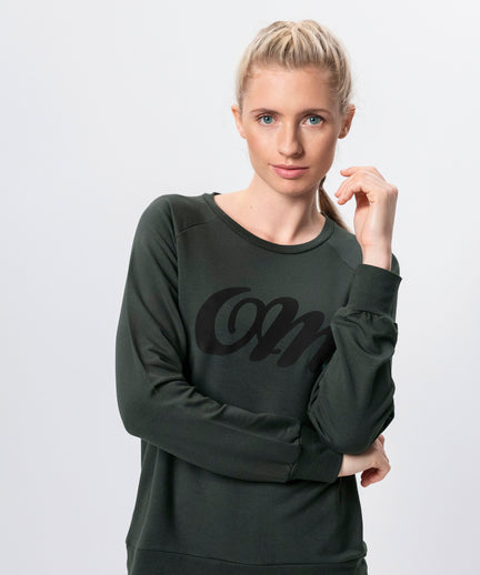 Lounge Sweater OM Tencel™ - green | color:grün |yoga pulli OM lenzing grün
