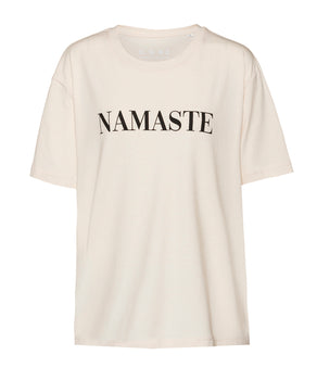 Loose T-Shirt Namaste organic cotton - black | color:schwarz |yoga t-shirt namaste weiß