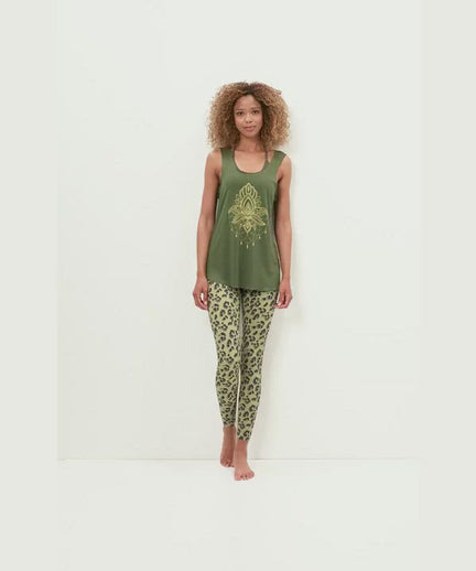 Loose Tank Lotus Tencel™ - grün | color:grün |yoga tank lotus tencel |yoga kleidung