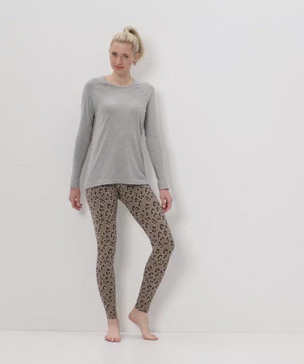 Leggings Leo Bio Baumwolle - braun | color:braun |leggings leo yoga braun bio baumwolle nachhaltig