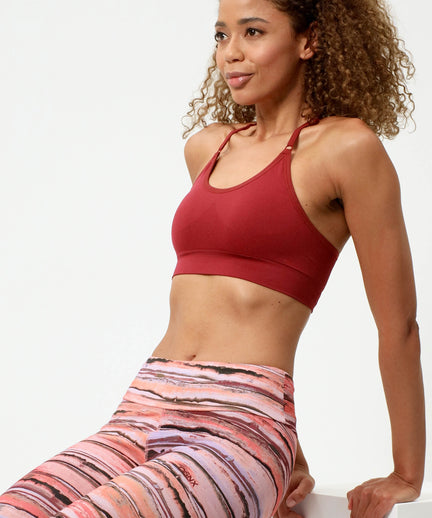 Sport Bra Crossback - Medium Support - red | color:rot |yoga sport bh rot mittlerer halt