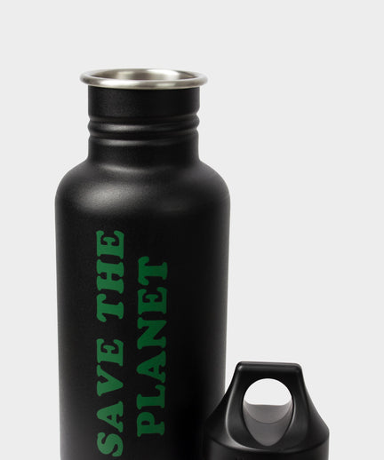 Drinking Bottle Save the Planet | color:schwarz |trink flasche nachhaltig