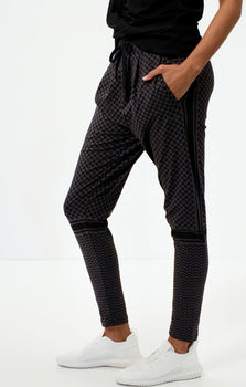 Harem Pants Keffiah organic cotton - gray | color:grau |yoga harem pants keffiah grau |yoga kleidung