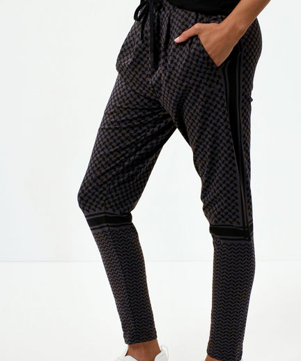 Harem Pants Keffiah Bio Baumwolle - grau | color:grau |yoga harem pants keffiah grau |yoga kleidung
