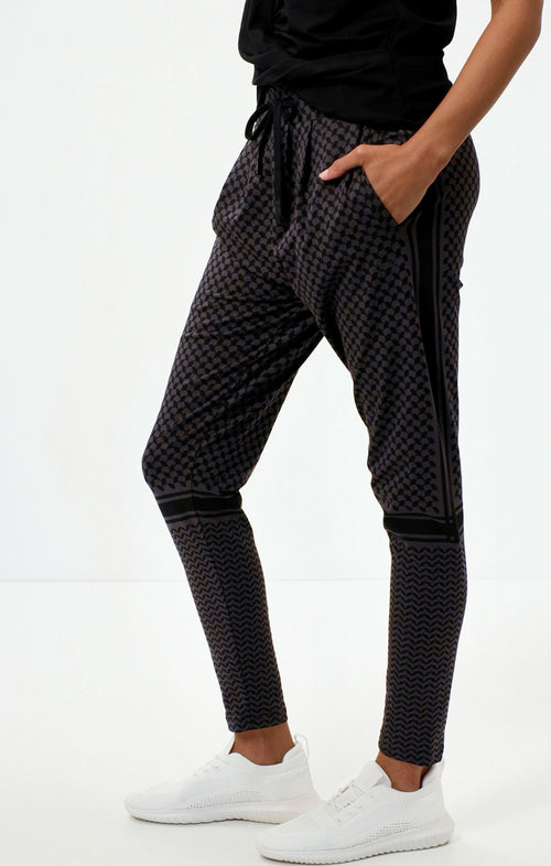 | color:grau |yoga harem pants keffiah grau |yoga kleidung