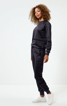 Sweatshirt Keffiah (Slim Fit) - blau | color:blau |sweater mit keffiah muster blau