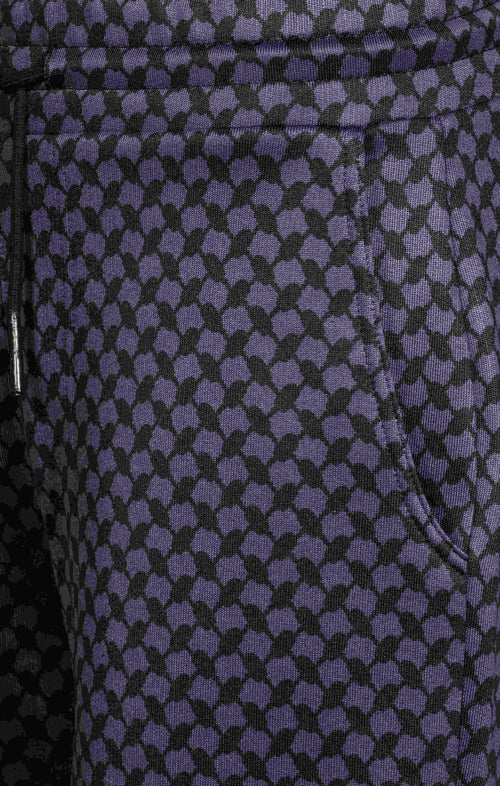 | color:blau |yoga pants blau keffiah muster |yoga kleidung