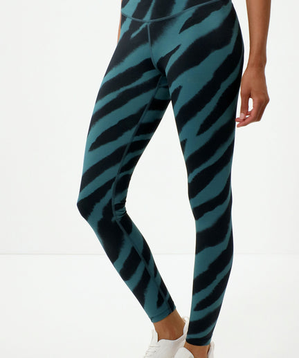 Leggings Flow Polyamid ♻️ - grün | color:grün |yoga sport leggings zebra grün