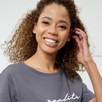 Loose T-Shirt Egalite Bio Baumwolle - grau | color:grau |t-shirt egalite bio baumwolle grau