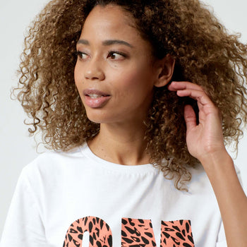 Loose T-Shirt OM organic cotton - orange | color:orange |yoga t-shirt OM orange