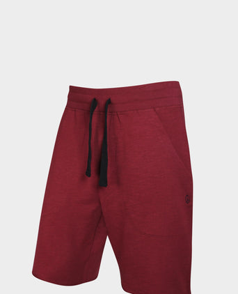 Vintage shorts organic cotton - red | color:red |yoga shorts men red