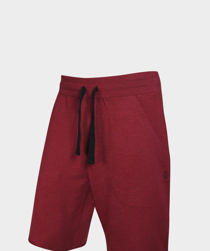 Vintage shorts organic cotton - red | color:red |yoga shorts men red