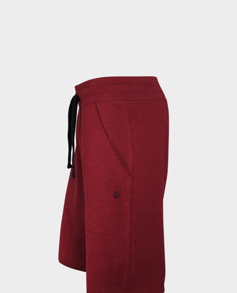 Vintage shorts organic cotton - red | color:red |yoga shorts men red