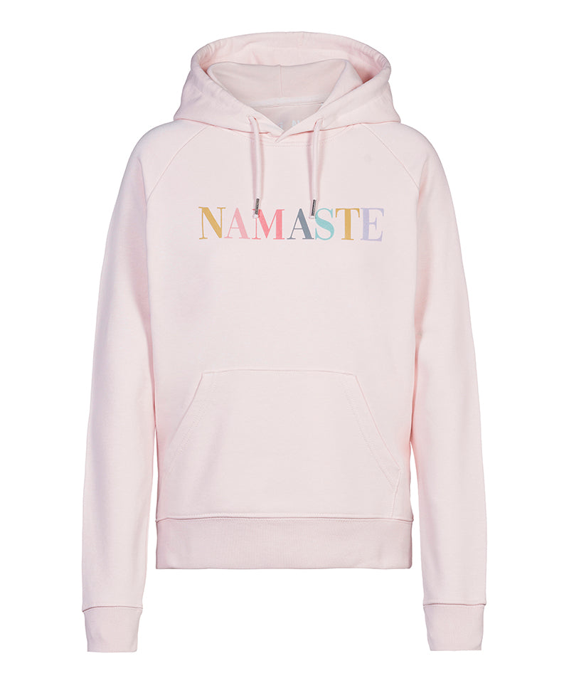 Yoga Hoodie Namaste Bio Baumwolle rosa: OGNX Streetwear