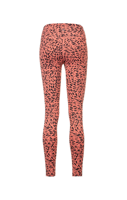 | color:orange |sport leggings yoga polyester orange gemustert