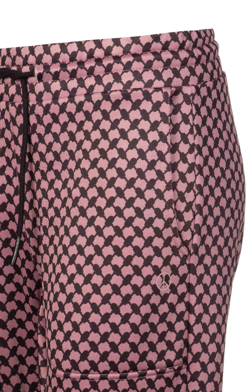 | color:rosa |yoga hose rosa keffiah |yogakleidung