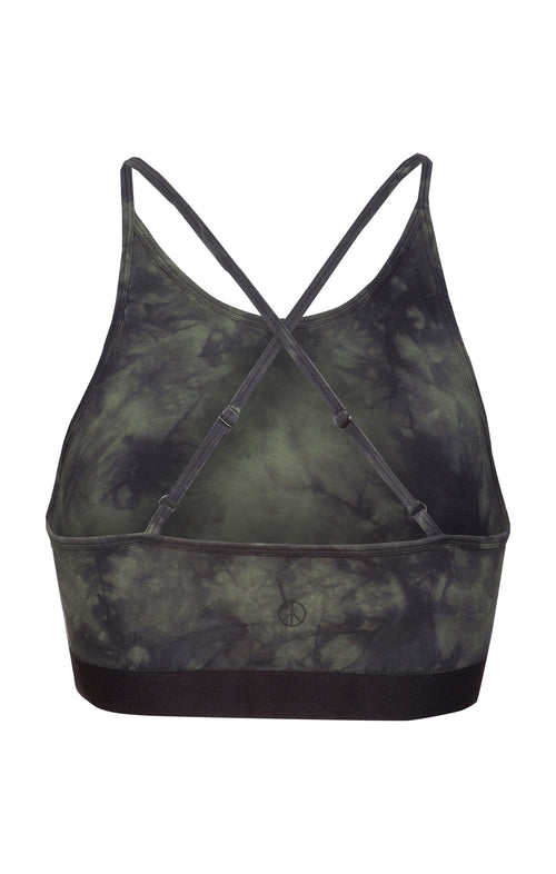 | color:grün |yoga soft bh batik grün leichter support