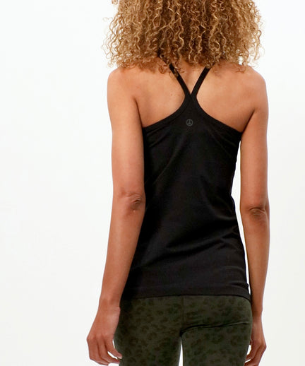 | color:schwarz |enges yoga tank schwarz baumwolle