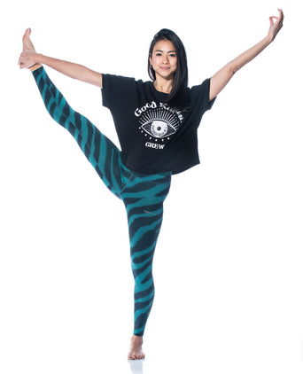 Boxy T-Shirt Good Karma Crew by LYLA Soul Yoga - schwarz | color:schwarz |yoga t-shirt LYLA Soul Yoga schwarz yoga |t-shirt Good Karma Crew ognx 108