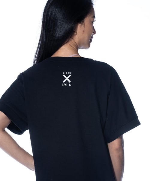 | color:schwarz |yoga t-shirt LYLA Soul Yoga schwarz yoga |t-shirt Good Karma Crew ognx 108