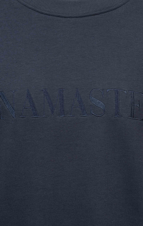 | color:blau |yoga sweater namaste blau