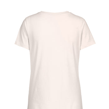 T-Shirt Namaste Moon Bio Baumwolle - weiss | color:weiss |yoga t-shirt namaste mond druck weiss