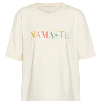 Loose T-Shirt Namaste organic cotton - white | color:weiss |yoga t-shirt namaste weiss