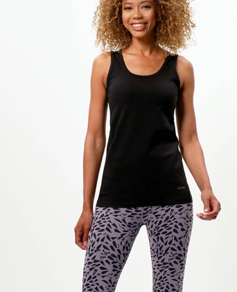 Basic Tank 2.0 Bio Baumwolle - schwarz | color:schwarz |enges yoga tank schwarz baumwolle
