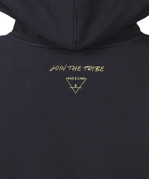 | color:schwarz |yoga hoodie sinah diepold kale&cake |hoodie mond sonne