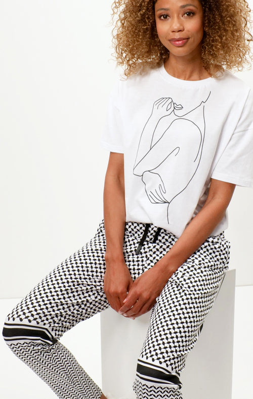 | color:weiss |yoga hose weiss |yoga harem pants weiss keffiah muster |yoga kleidung