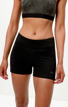 | color:schwarz |hot yoga shorts schwarz baumwolle