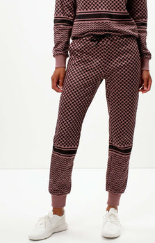 Jog Pants Keffiah (Slim Fit) - rosa | color:rosa |yoga hose rosa keffiah |yogakleidung