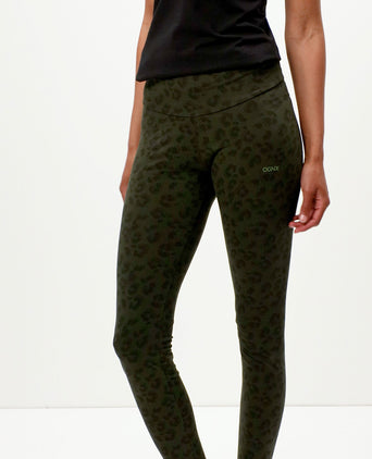 Leggings Leo Bio Baumwolle - grün | color:grün |Yoga leggings leo baumwolle grün