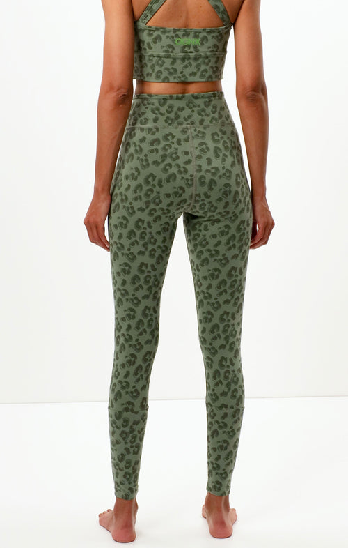 | color:green |leggings leo cotton tencel green